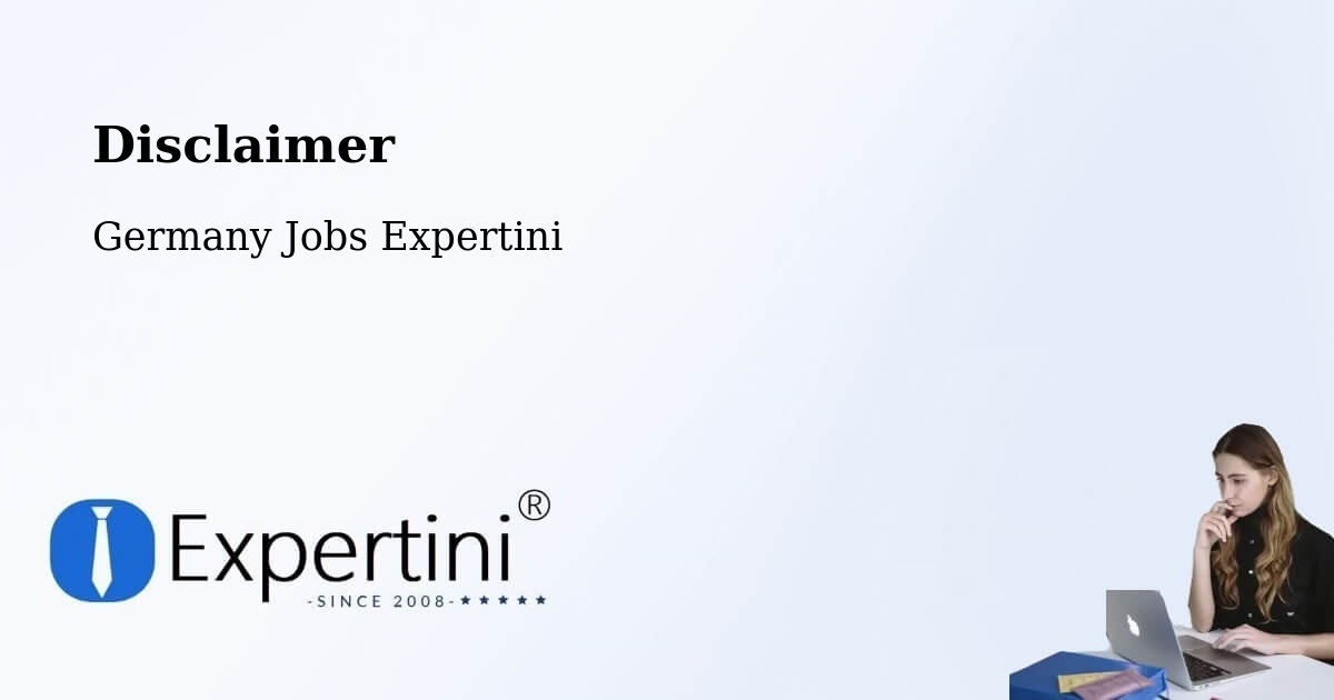 Disclaimer – Erkner - Germany Jobs Expertini