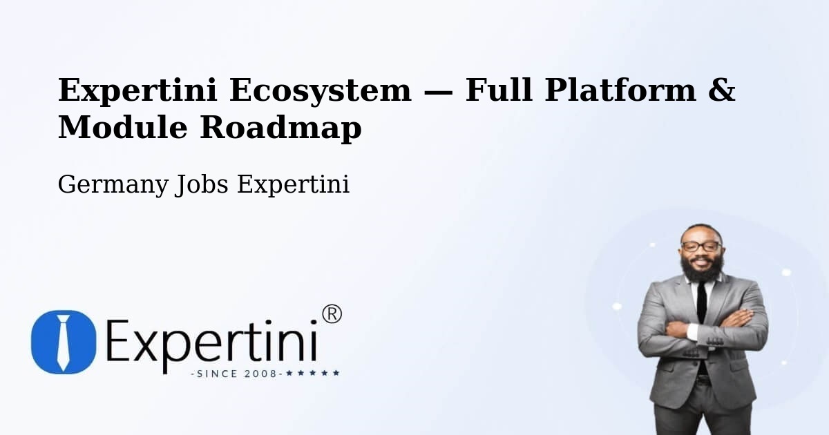 Expertini Ecosystem — Full Platform & Module Roadmap – Erkner