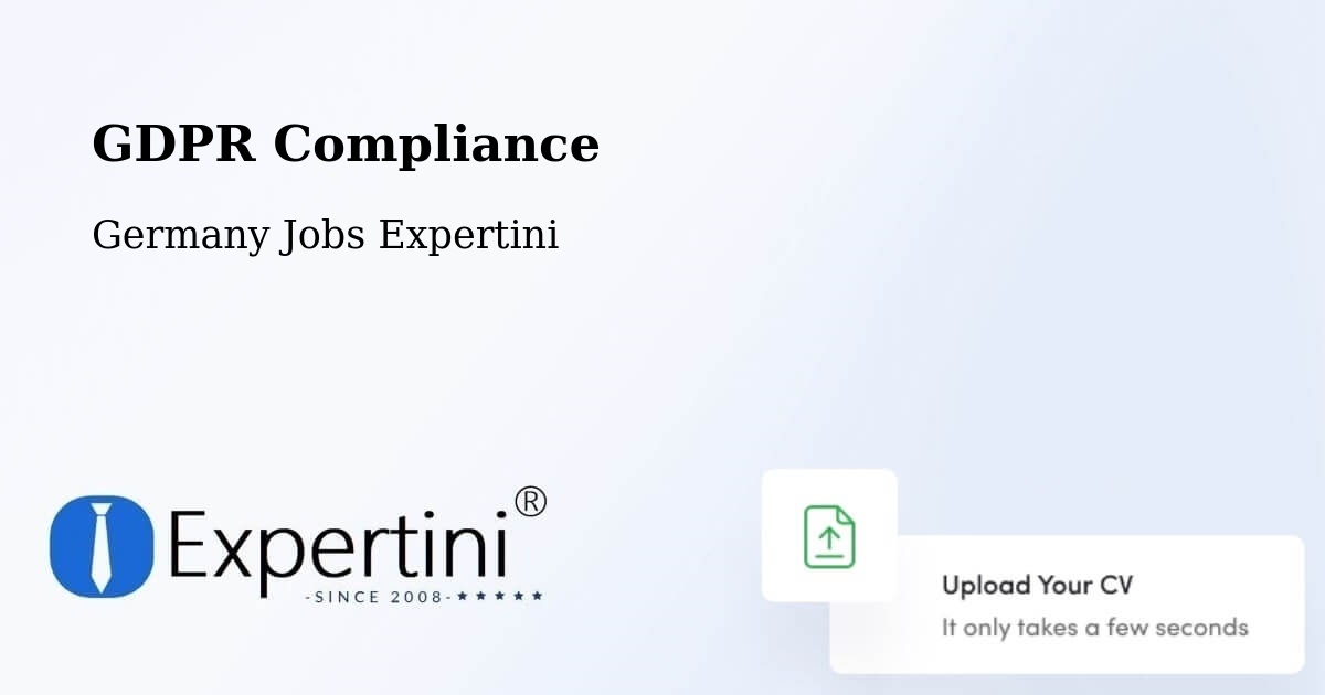 EU GDPR Compliance Statement – Erkner - Germany Jobs Expertini