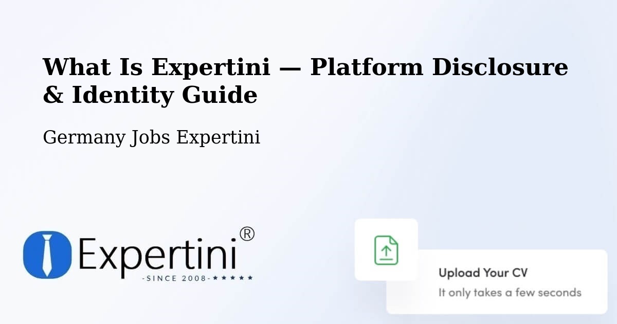 What Is Expertini — Platform Disclosure & Identity Guide – Erkner